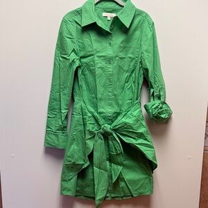 Etcetera Vibrant Green Collared Shirt